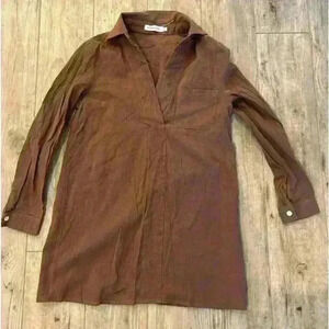 Misslook size small brown blouse
